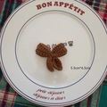 Brown handmade crochet bow knot DIY accessory for hair pins and crafts, 5.5cm x 6.5cm size - Brown Bowknot