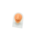 Silicone nose model in flesh tone on acrylic stand for piercing practice and demo - Meat Color (Nose) With Stand