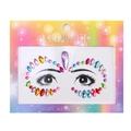 Colorful mix of teardrop and round acrylic face jewels for kids makeup decoration - Style DE-2-4 / Colorful