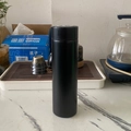 Matte black stainless steel insulated vacuum flask with portable cylinder design - Black 316 Stainless Steel Inner Liner (intelligent Temperature Display) / Smart Cover