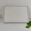 White 100-slot jewelry display tray for rings and studs organized in neat rows - Beige Velvet