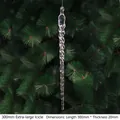 Extra large 300mm clear acrylic icicle pendant for Christmas tree decoration 50-pack - 300mm XXL Icicle Pendant