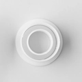 Mini-Weihnachtsausstecher runder Ring aus weißem Kunststoff für die Backstube - Kinderring