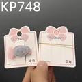Pink bow design cardboard accessory display cards for hair clips and jewelry - Kp748 (approximately 100 Images)