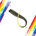 Clip-in hair extension piece with dark green to yellow gradient color for women style 64H - Dark Green to Yellow Gradient (64H)
