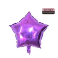 18 inch dark purple star shaped foil balloon with a shiny metallic finish for party decor - 18 Inch Star Dark Purple