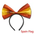 Spanish flag bow headband for sports fans and national holiday celebrations - Spain Flag