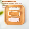 Bonbonförmiges Ausstechformen-Set zu Weihnachten für DIY-Backen in Rosa und Weiß - PC0491-Süßigkeit Stil A