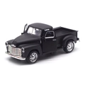 Modellino di pickup vintage 1:32 in metallo nero con portiere apribili e dettagli cromati - Nero
