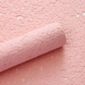 Pink handmade textured stone-pattern paper for luxury gift and flower wrapping - Water Rock Paper / 50*58cm (5 Sheets/Pack) / Light Pink