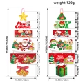 Striscioni natalizi con Babbo Natale e pupazzo di neve per decorazioni festive della porta - Stile 5