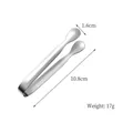 Polished 410 stainless steel sugar tongs 10.8cm for ice cubes and snacks 17g - 410 Polished Stainless Steel 10.8cm Silver