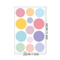 Wandsticker mit pastellfarbenen Punkten für Kinderzimmer Wanddekoration 30x20cm - CH23024 Bunte Kreise