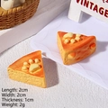 Detailed view of 2x2cm miniature resin cat paw toast cake for DIY crafts and accessories - Cat Paw Bread
