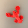 Cute red plush lobster refrigerator magnet made of soft fabric for home decoration - Lobster