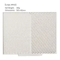 Large white silicone dish drying mat with drainage ridges, 505x405mm, 369g heat-resistant pad - Large / White