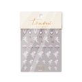 Détail d'autocollants nail art Rococo avec motifs d'anges et de cœurs en relief 3D - Ange Classique et Floral (ROCOCO-04)
