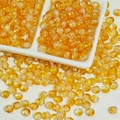 Orange crackle glass beads 6/8mm for DIY handmade jewelry making necklaces and bracelets - 6mm / Gold