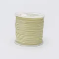 Cream 0.8mm nylon cord on plastic spool for handmade jewelry and DIY knotting projects - Color 520 Crescent White