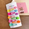 Set di 10 mollette per capelli a forma di stella in colori vivaci per bambine - Stella di Gelatina (Luminosa)