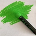 Single professional green oil pastel with high coverage and smooth creamy texture - Grass Green