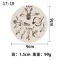 Cute angel silicone mold for fondant cake, chocolate and DIY clay crafts, 9cm diameter - 2# Round / Gray