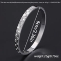 Silver titanium steel waffle bangle with sparkling diamonds in a polished finish - Inlay / Silver