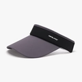 Visiera parasole viola a tesa larga con fascia elastica nera per sport all'aperto - Regolabile / Grigio