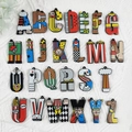 Set van 26 circus-stijl acryl A-Z letters voor DIY sieraden en creatief werk - 26 Engelse Alfabet Letters Collectie