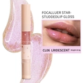Brillo de labios perlado CL06 Iridescent con pincel suave para labios brillantes - 06# Iridescent (Brillo Rosa Claro)