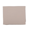 Soft muslin baby blanket in beige pink with natural crinkle texture and lace fringes - Light Khaki