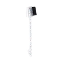 Dual-ended eyebrow brush with sparkling glitter handle and fine comb for makeup - Glitter Multi-Color 3-Head Brow Brush
