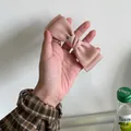 Eleganter Haarclip mit rosa Satinschleife und Federverschluss für Damen - Hellrosa