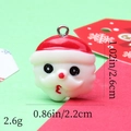 Close-up of Santa Claus resin pendant with detailed dimensions and 2.6g weight info - 31# Santa Head