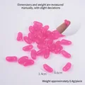 Rosa Geleebohnen-Harzanhänger für DIY-Handwerk, 1,4 cm Größe und 0,4 g Gewicht - 1.4cm Mittlere Rosarote Geleebohne