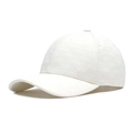 Berretto da baseball bianco con motivo M a rilievo e visiera ampia strutturata - Regolabile / Beige 1 (Jacquard Letra M)