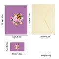 3D Pop-up Lehrer Tag Glückwunschkarte mit Lila Blumendesign Schmetterling und Umschlag - Schmetterling Hortensie