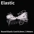 0.8mm clear elastic cord for jewelry DIY, 2-meter spool of transparent round stretch thread - Round Elastic Thread-0.8mm 2 Meters