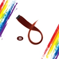 Reddish brown straight hair extension clip-in piece for highlights color 23 - Reddish Brown (23)