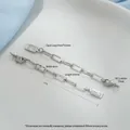 14K gold plated rectangular tag and oval pearl extension chain for jewelry making - Queen Portrait Rectangle Tag White Gold Plated
