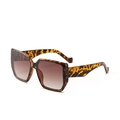 Gafas de sol oversize con montura de carey y lentes marrón degradado para mujer y hombre - Carey Lente Té