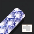 Blue and white Chinese style wrapping paper roll with shell patterns in 50x70cm size - Blue Shell / 50x70cm