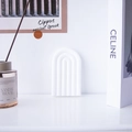 White wave arch plaster tray storage decorative prop for jewelry display - GB05 Small Fat Arch (11*7*1cm)