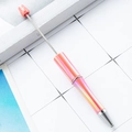 Creative DIY beadable pen with a pink and orange UV gradient pearlescent finish - Macaron Pale Orange-Red Gradient