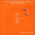 Miniature dollhouse wine glass model in clear plastic, size 0.9cm wide and 1.8cm high - 21# Miniature Goblet