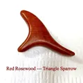 Polished red rosewood triangle sparrow shaped scraping tool for point massage - Rosewood Triangle Bird Massager