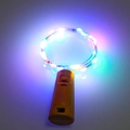 Catena luminosa a LED colorata con tappo in sughero per decorazioni natalizie - 1M 10LEDs / Sfumatura a Quattro Colori