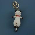 Portachiavi gatto siamese all'uncinetto fatto a mano con collare a campanello - Stile Gatto Siamese