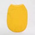 Bright yellow lightweight cotton pet vest in a minimalist sleeveless dog t-shirt design - 3XL / Yellow