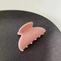 Elegant mauve rhinestone hair claw clip with floral sparkling accents and polished finish - Watermelon Pink